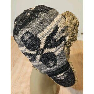 American Eagle Outfitters Trapper Hat Faux Fur Wool Blend Nordic One Size Adult